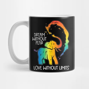 Gay Elephant Dream Without Fear  Pride Lgbt Women Men Mug